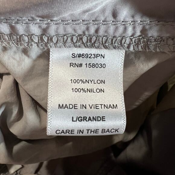 Love Tree Parachute Pants Gray Size Large Elastic Waistband Ripcord NWT - Picture 10 of 10